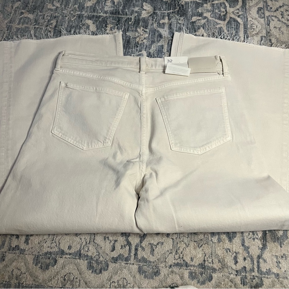 Citizens of Humanity Lyra High Rise Crop Wide Leg Jeans in Almondette NWT Sz 32 - Picture 13 of 13